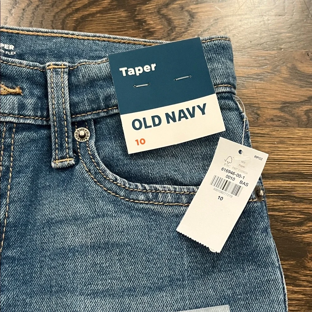 New Old Navy Boys Taper Jeans size 10